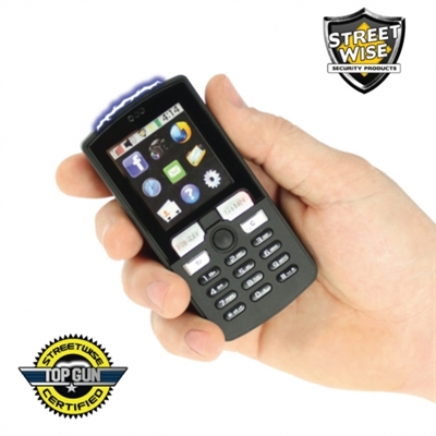 Streetwise 6,000,000 SamStun Cell Phone Rechargeable Black