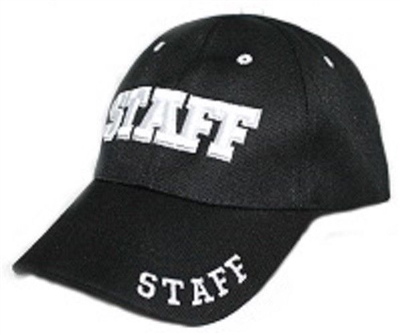 Event Staff Caps Men Black