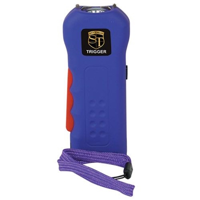 Trigger 75,000,000 Stun Gun Flashlight with Disabled Pin Purple