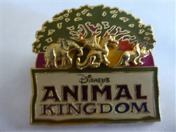 Disney Trading Pin Disney's Animal Kingdom (Raised Animals Under The Tree Of Life)