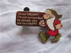 Disney Trading Pin 101234: I'm not Grumpy