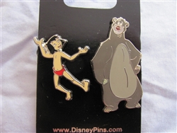 Disney Trading Pins 102853: Baloo and Mowgli 2 pin set