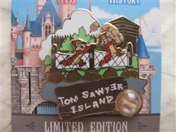 Disney Trading Pin 111518 DLR - Piece of Disneyland History 2015 - Tom Sawyer Island