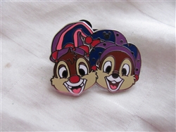 Disney Trading Pin 111943 DLR - 2015 Hidden Mickey Mardi Gras - Chip and Dale