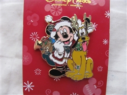 Disney Trading Pins  112195 Mickey and Pluto in Santa and Reindeer Outfits