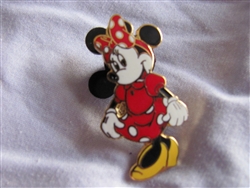 Disney Trading Pin  1129: Minnie, Standing with a Red and White Polka-Dotted Dress