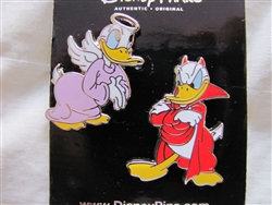 Disney Trading Pin 113406 HKDL - Donald Good/Bad Conscience Pins - 2-pin set
