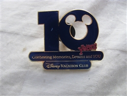 Disney Trading Pin 11395 Disney's Vacation Club 10 Year Anniversary