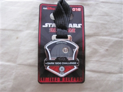 Disney Trading Pins 114946 WDW - runDisney 2016 Inaugural Star Wars Half Marathon - The Dark Side - Dark Side Challenge Replica Medal