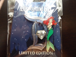 Disney Trading Pin 115018 DLR - 60th Pin of the Month - Diamond D - Ariel
