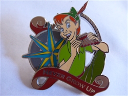Disney Trading Pin 116279 Peter Pan with Compass - Never Grow Up