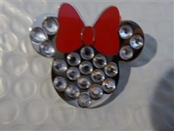 Disney Trading Pins 117181 Minnie Mouse - Jeweled Icon with Red Bow