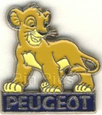 Disney Trading Pins 12548: Simba as a Cub - Peugeot Sponsor