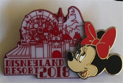 Disney Trading Pin 125870 DLR - 2018 Dated Collection - Minnie Mouse