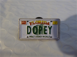 Disney Trading Pin 13542: WDW Cast Lanyard Series - Dopey License Plate