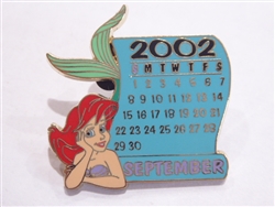 Disney Trading Pin 14323 DS - 12 Month of Magic Calendar Series (September / Ariel)