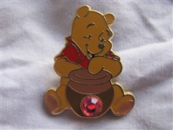 Disney Trading Pin 14415: 12 Months of Magic - Birthstone Pooh (Pink Tourmaline/October)