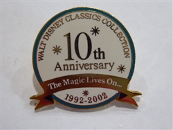 Disney Trading Pins 15487 Walt Disney Classics Collection ( WDCC ) 10th Anniversary