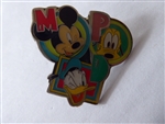 Disney Trading Pin 155217     Monogram - Mickey, Pluto and Donald - Initial