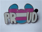 Disney Trading Pin 155718     Blue, Pink and White - Mickey Head - Proud
