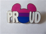 Disney Trading Pin 155720     Pink, Purple and Blue - Rainbow - Mickey Head - Proud