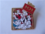 Disney Trading Pin 162472     Japan - Five Puppies - 101 Dalmatians - Gold Frame