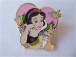 Disney Trading Pin  162740  Snow White - Forest Woodland Animals - Bluebirds and Rabbit - Pink Heart