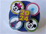 Disney Trading Pin 163150     DLP - Mickey and Minnie Mouse - 2024 - Spinner - Date