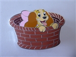 Disney Trading Pin 164386     Baby Lady - Puppy Sitting in a Basket - Lady and the Tramp