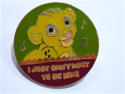 Disney Trading Pin 17844 Magical Musical Moments - I Just Can't Wait to Be King