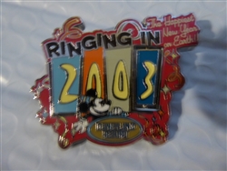Disney Trading Pin Ringing in the Happiest New Year on Earth 2003 (Mickey) Spinner