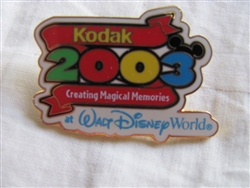 Disney Trading Pin 20641: WDW - Kodak Creating Magical Memories 2003