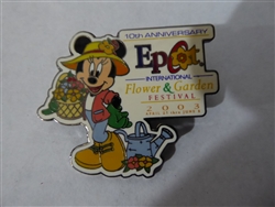 Disney Trading Pins  21614 Epcot International Flower & Garden Festival 2003 - 10th Anniversary (Minnie)