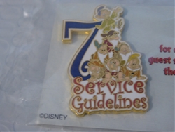 Disney Trading Pins 24954 WDW Cast Member - 7 Service Guidelines (Seven Dwarfs)