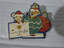 Disney Trading Pin 26982 WDW Santa's Pin List - Cast Chip and Dale Pin -NICE
