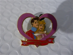 Disney Trading Pin 28225 DLR - Valentine Heart (Aurora & Phillip)