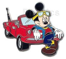 Disney Trading Pin 31898: WDW - Travel Company 2004 Mickey Leaning Against a Red Car