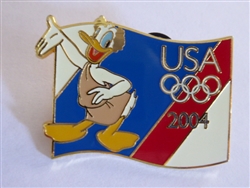 Disney Trading Pin 32172 USA Olympic Starter Lanyard Pin - Donald Duck