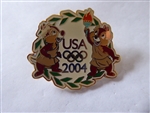 Disney Trading Pins  32295     USA Olympic Logo - Chip & Dale