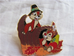 Disney Trading Pin 37468: Holiday Pin Collection - Set 2 (Chip & Dale/Thanksgiving)