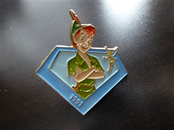 Japan Disney On Ice - 20th Anniversary - 4 Pin Set (Peter Pan & Tinker Bell - 1991 Only)