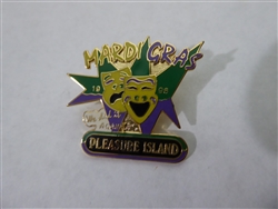 Disney Trading Pin   57537 WDW - Cast Pleasure Island Attendance Record Pin (Mardi Gras)
