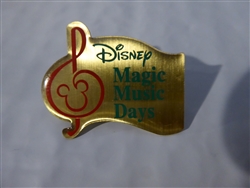 Disney Trading Pins  5891 Magic Music Days Gold Flag (1999)