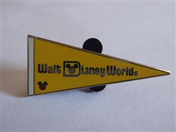 Disney Trading Pin 2010 Hidden Mickey Series - Walt Disney World Pennant - Yellow