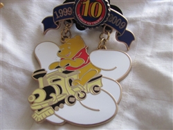 Disney Trading Pin 75858: WDW - Disney Pin Trading 10th Anniversary - Tribute Collection - Cast Lanyard - Winnie-the-Pooh on Train