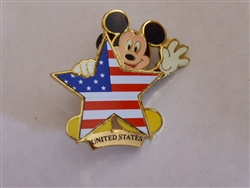 Disney Trading Pin DS - Mickey Flag Series (America)