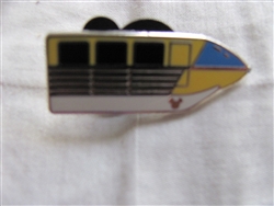 Disney Trading Pins 82316: DLR - 2011 Hidden Mickey Series - Monorail Collection - Mark II Yellow