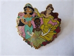 Disney Trading Pin  82925 Jasmine, Tiana, Belle