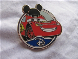 Disney Trading Pin 88457: WDW - Mystery Collection - Circle Icon 'D' - Lightning McQueen Only