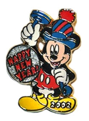 Disney Trading Pin 12 Months of Magic - Happy New Year 2002 (Mickey)